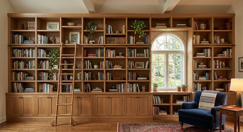 Built In Bookshelves Installation in Annapolis, MD