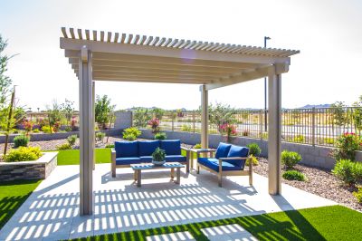 Curved Pergola Installation in Conroe, TX