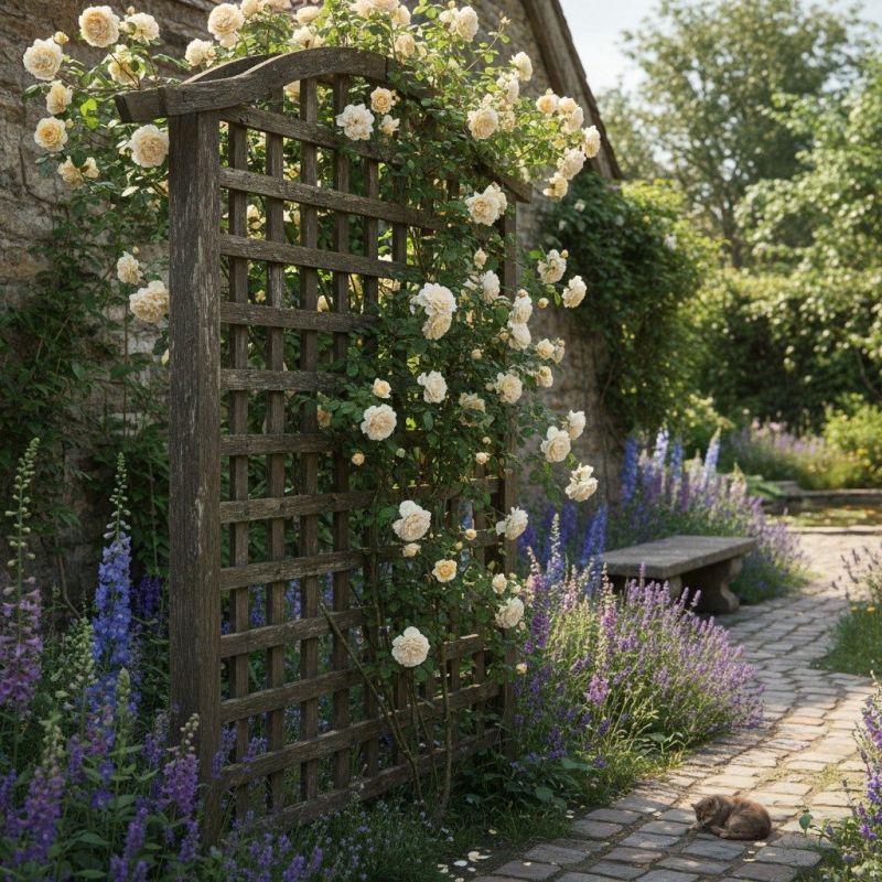 Wooden Garden Trellis Service detail