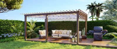 Wood Trellis Installation